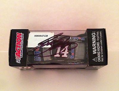 2013 Tony Stewart Signed BLACK MOBILE 1 SS 1/64 Diecast Action Lionel Car #2 - Autographed Diecast Cars