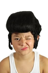 My Costume Wigs Boy's Kid's Elvis Wig (Black) One Size fits all