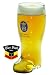 1 Liter Hofbrauhaus HB Munchen German Glass Beer Boot