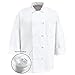 350 Chef Apparel Pearl Buttons Chef Coat-Easy-Care Twill Chef Jacket for Men,Black,XX-Large