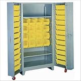 Lyon Workspace Products 1126(BB) Deep Door Storage Cabinet with 2 Shelves: 76' H x 38' W x 28' D