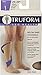 Truform 20-30 mmHg Compression Stocking for Men and Women, Knee High Length, Open Toe, Black, X-Large