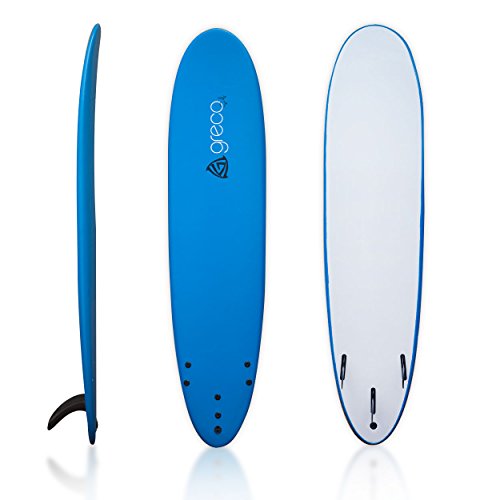 8′ Performance Soft Top Foamboard Long Surfboard Foam Surfboard