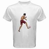 Men's Customized SPORTS VOLLEYBALL 100% Cotton White T-shirt
