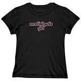 T-Shirt Woman Black  Chick Girls Martiniquais  Martinique Country