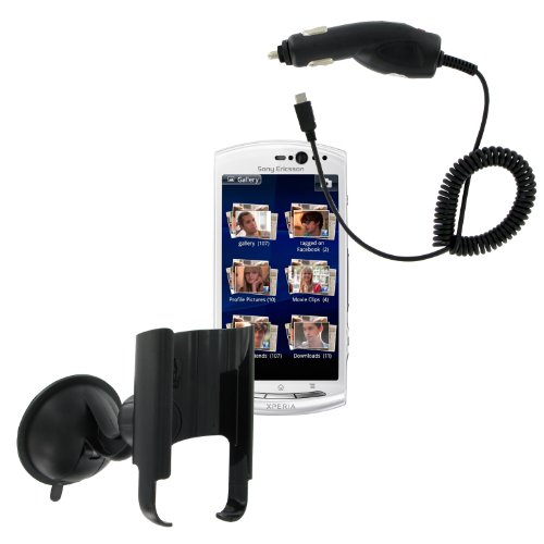 Kit Kfz Navi-Pack mit Multi Oberfl&auml;chen Saughalter und Kfz-Ladeger&auml;t f&uuml;r Sony Ericsson Xpe Preisvergleich