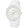 XOXO Women's XO5408  White Bracelet With Rhinestones Accent  Watch