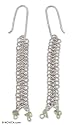 Peridot earrings, 'Knitting Links'