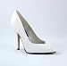 8220 Seduce 5 Inch Comfortable High Heel Sexy White Patent Pump Pleaser