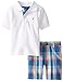 Nautica Boys' 2 Piece Solid Polo with Printed Short