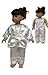 Satin Pajamas and Robe. Fits 18