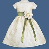Little Girls IVORY Flower Girl Dress SWEA PEA & LILLI Special Occasion 2T-12