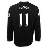 Nike Ryan Giggs Manchester United Long Sleeve Away Replica Soccer Jersey 09/10