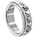 316L Surgical Steel Female Gay Pride Spinner Ring