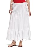 Democracy Women's Maxi Skirt With Pom Poms At Hem