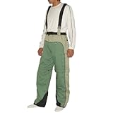 2 PIECE BONUS PACK: ENTRANT GII Mens Green Waterproof Insulated Winter Ski Snowboard Overalls / Snow Pants & Adidas Toque / Hat (Size: L)
