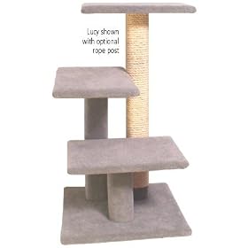 Lucy Cat Tree : Color GRAY : Size SISAL ON TALLEST LEG