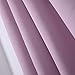 Deconovo Decorative Thermal Insulated Curtain Room Darken Blackout Window Treatment Drape for Bedroom, 52 x 63 in, Lavender