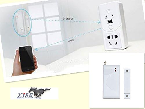 Nice Sports® Wi-fi Smart Switch for Controlling Electronics and Monitoring Energy Usage with Home Automation App for Smartphones and Tablets +Magnetic Security +Infrared Security(warning Systems)