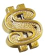 Trik Topz $ Signs Valve Caps pr. " Gold
