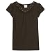 Girls' Xhilaration® Short-Sleeve Studded Fashion Top - Brown