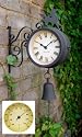 Primrose Horse and Bell Outdoor Clock with Thermometer