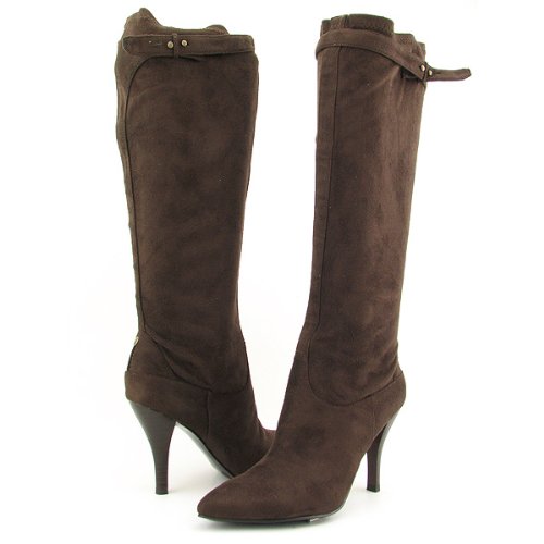 Best Price Nine West Madave Boots Knee Shoes Brown Womens