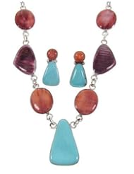 Southwest Multicolor Necklace and Earring Set PS61246