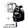 Nespresso C100-US-AERO-B Essenza Automatic Single-Serve Espresso Machine with Nespresso Aeroccino Milk Frother, Black