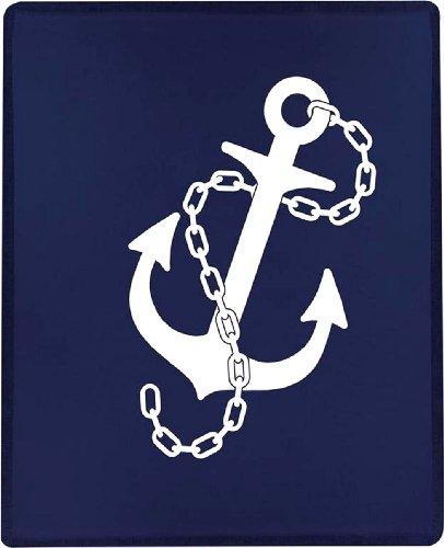 Nautical Anchors Poly Throw 50" x 60"