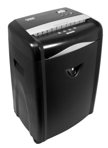 Aurora AS1225CD 12 Sheet Crosscut Paper/Credit Card/CD Shredder with Pullout Basket with Casters