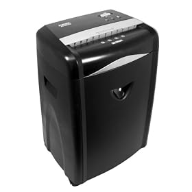 Aurora AS1225CD 12 Sheet Crosscut Paper/Credit Card/CD Shredder with Pullout Basket with Casters