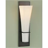 Murray Feiss WB1220ORB One-Light Boulevard Collection Wall Bracket, Oil Rubbed Bronze with Opal Etched Glass Shade