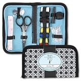 Home Chic Home Sewing Kit: Thread, Scissors, Pins, Buttons, Tape Measure & Thimble, Victorian