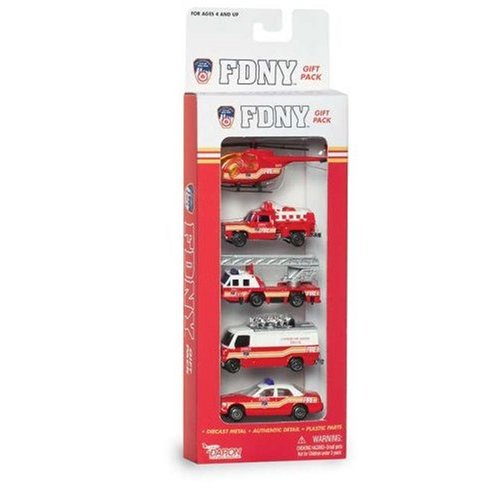 Childrens Toyshop  Toys : FDNY New York Fire Department Helicopter, Cars, Engine Ladder Truck Playset