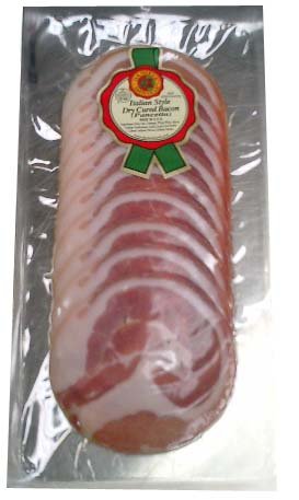 Pancetta, Dry Cured Bacon, Sliced, 3oz by Bacon