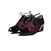 Carol Shoes Women's Mid Heel Lace up Oxfords Shoes