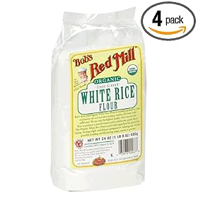 Bob's Red Mill White Rice Flour, Organic, 24-Ounce Packages (Pack of 4)