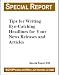 How to Write Eye-Catching Headlines for Your Press Releases and Articles