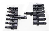 Anlighter® 高品質ソーラー パネル 6 に 1 Mc4 T 分岐並列接続セット - M/FFFFFF & F/MMMMMM