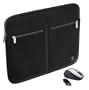 Logitech 13,3 Zoll Kinetik Notebook Tasche + V220 optische Notebook Maus schnurlos