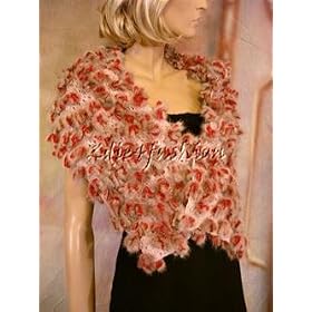 $4450 New authentic FENDI Mink Fur and Cashmere Shawl Wrap Scarf LUXURIOUS !!!