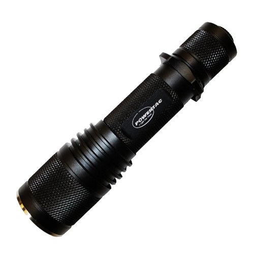  PowerTac E6 LED Flashlight CREE XM-L LED 600 Lumens, Firefly-low-high modes with Automatic memory function 
