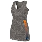 Chicago Bears Women's Intense Defense II Gray Burnout Tank Top