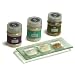 Trio of Organic Sea Salts with Glass Serving Dish - Fleur de Sel, Murray River and Cyprus Flake