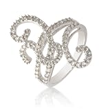 0.75cttw Natural White Round Diamond (SI-Clarity,G-H-Color) Fashion ring in 14k White Gold.
