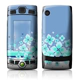 Flower Burst Blue Design Protective Skin Decal Sticker for T-Mobile SideKick Cell Phone