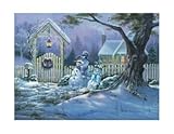 Season's Greeters HIGH QUALITY MUSEUM WRAP CANVAS Print Michael Humphries 12x10