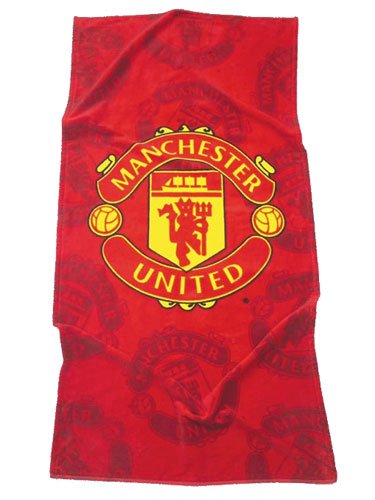 Zap Manchester United Red Shadow Crest Printed Towel