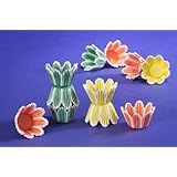 Jubilee Sweet Arts 60 Count Spring Flower Tulip Muffin Cupcake Baking Cups, Mini